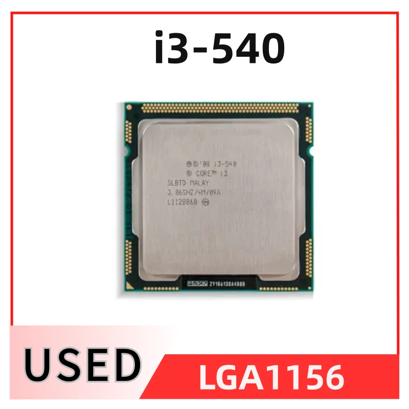  ھ CPU μ, ھ i3-540 i3 540, 3.0 GHz, 4M, 73W, LGA 1156